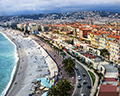 The Promenade des Anglais, Old Town-Vieux Nice, and Baie des Anges (Bay of Angels)