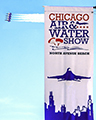 Air and Water show Banner and Blue Angels