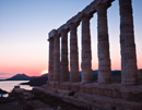 Sunset Viewed from The Temple of Poseidon