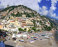 Positano Cafes and Beach