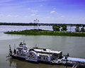 Mud Island and Mississippi River Steamboat