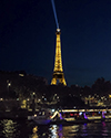 Eiffel Tower and Seine River Boat
