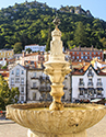National Palace Fountain and Pena Palace on Hilltop