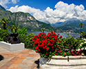 Villa Serbelloni gardens and Lake Como
