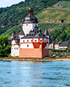 Die Pfalz Castle and Rhine