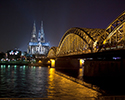 Hohenzollern Bridge across Rhine to Cologne Cathedral