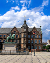 Dusseldorf Rathaus and Johann Wilhelm Statue